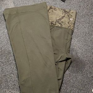 Lululemon olive green groove pant